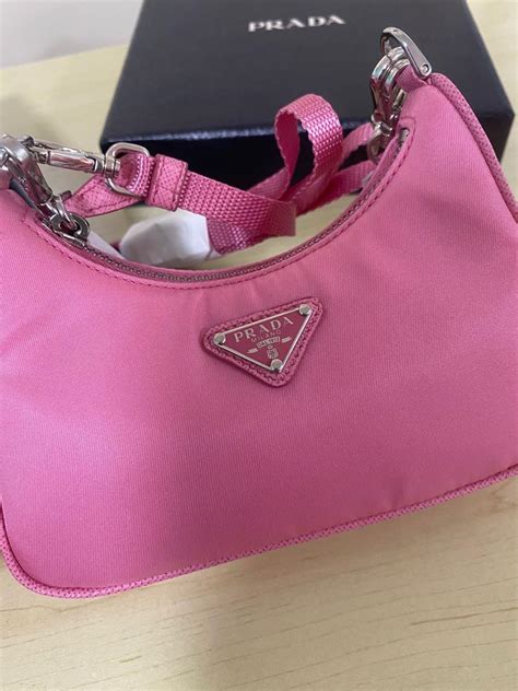 prada sling bag pink|pre owned Prada bag.